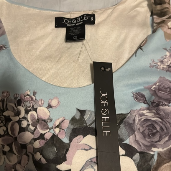 Joe & Elle Flowered Top & Skirt Set - Picture 3 of 3